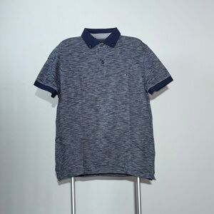 Tommy Hilfiger Men’s Heathered Blue Polo Shirt Size S